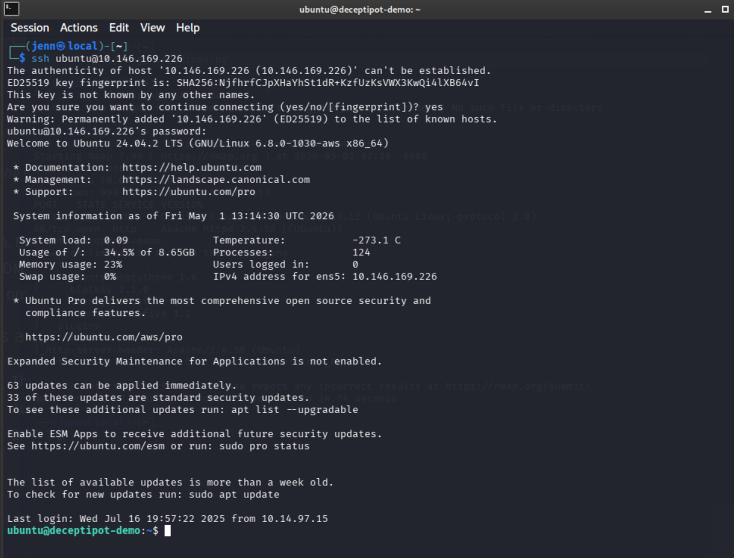 SSH login as ubuntu user